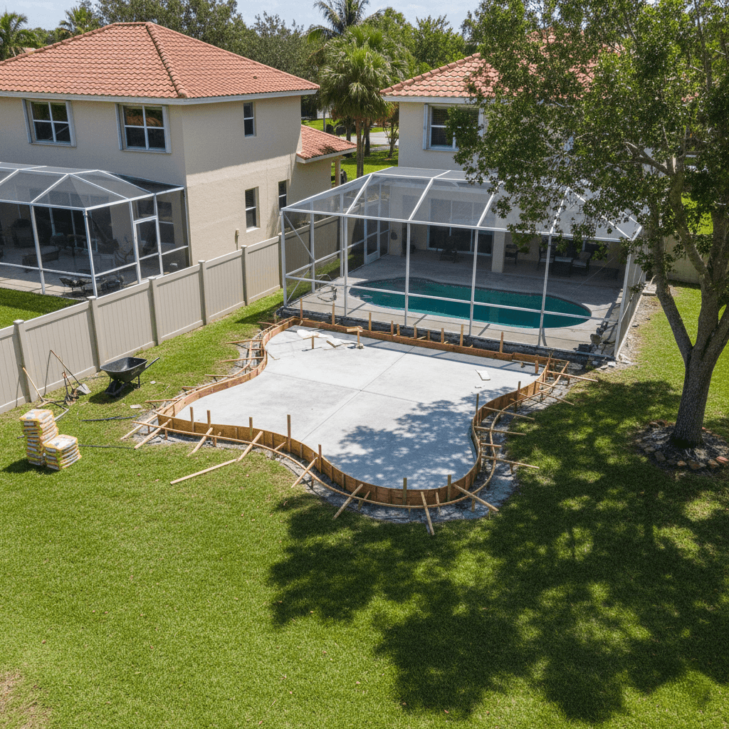 concrete patio pembroke pines