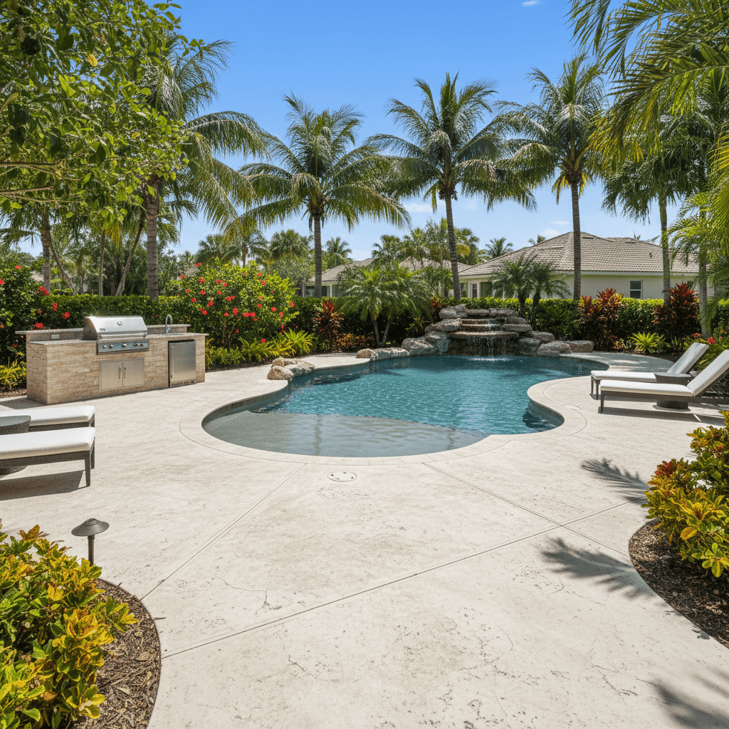 stamped concrete pembroke pines