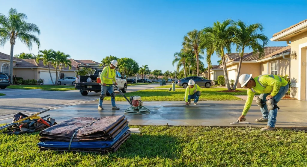 pouring concrete pembroke pines